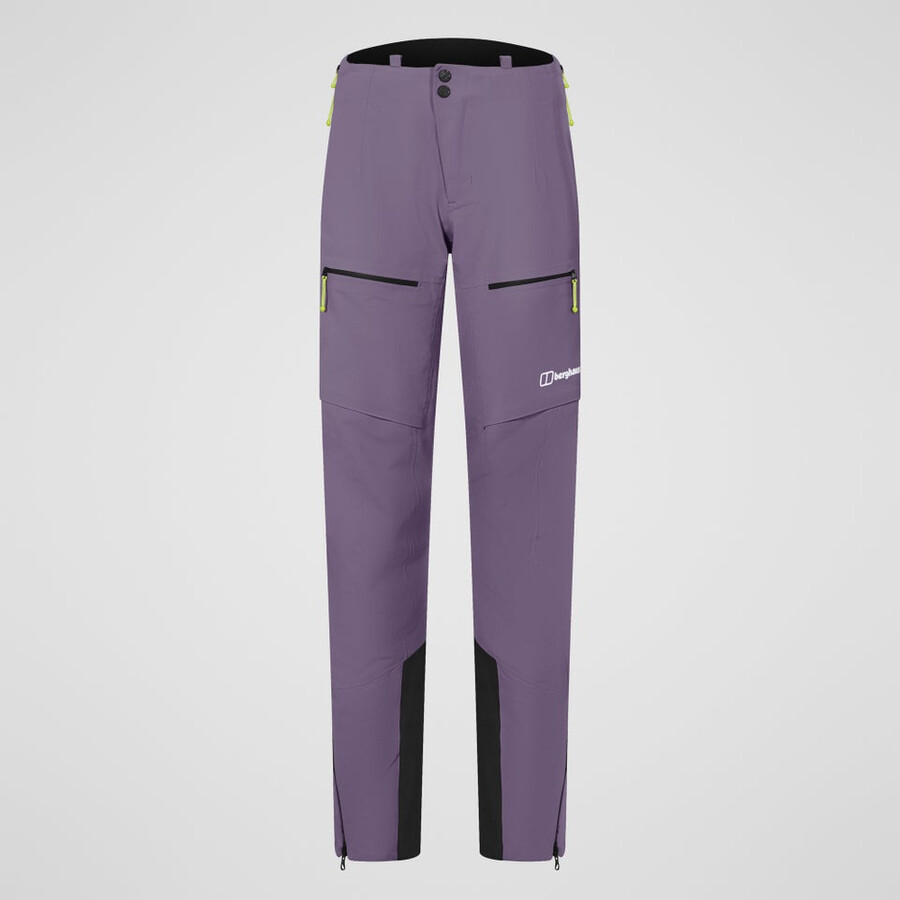 womens extrem vanguard gore-tex pant - purple berghaus