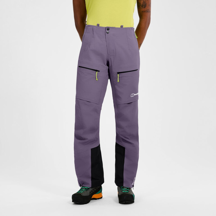 womens extrem vanguard gore-tex pant - purple berghaus